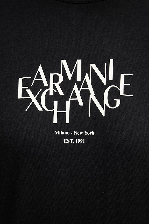 Armani Exchange tričko pánske bavlnené XM002782.AF10356 čierna