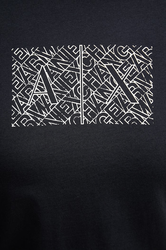 Armani Exchange t-shirt męski bawełniany granatowy XM002784.AF10356