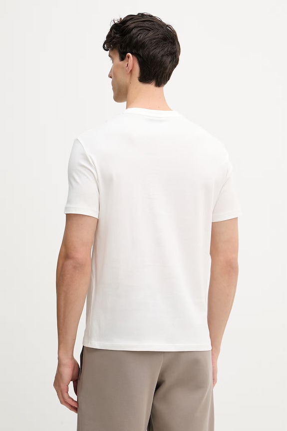 Oblečenie Pánske bavlené tričko Armani Exchange XM002785.AF10358 biela