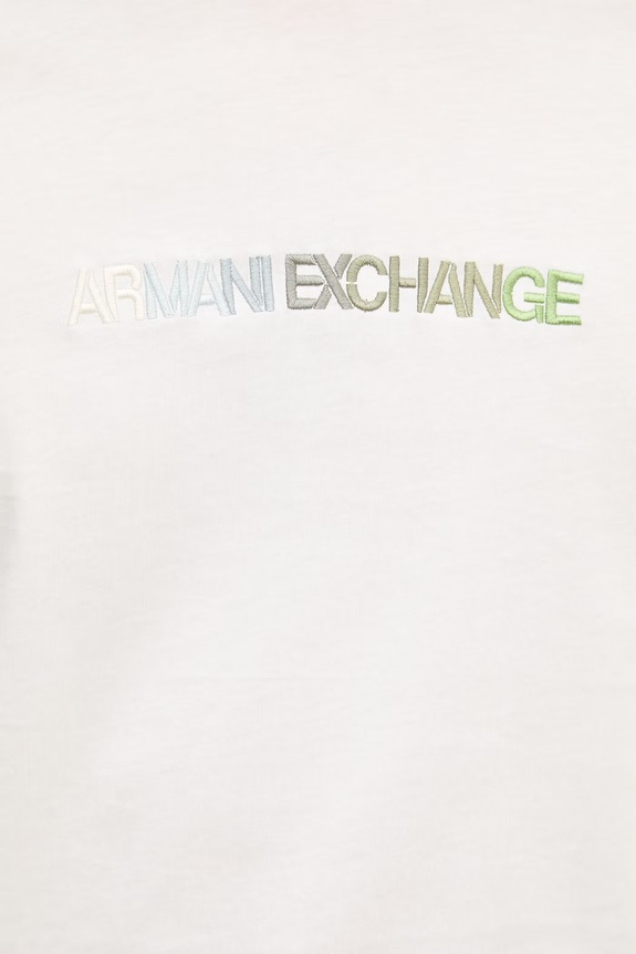 Pánske bavlené tričko Armani Exchange XM002785.AF10358 biela