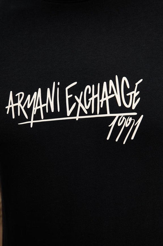 Armani Exchange tričko pánske bavlnené XM002789.AF10356 čierna
