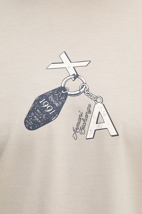 Armani Exchange basic tričko dámske bavlnené XM002791.AF10356 béžová