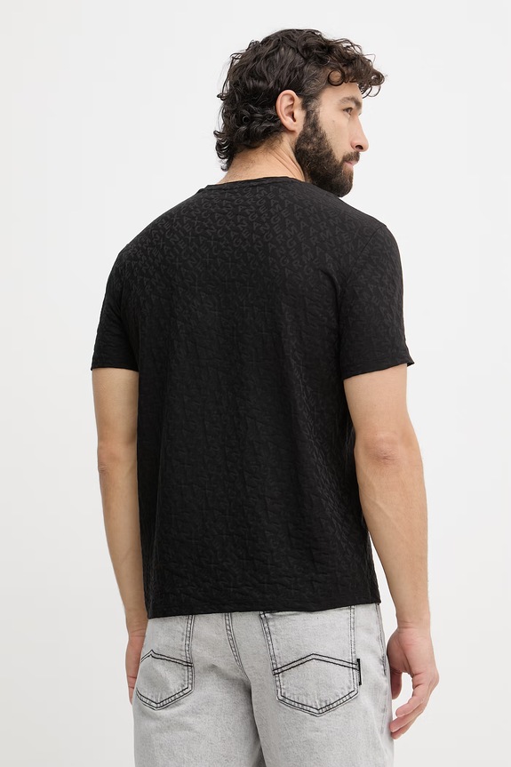 Îmbrăcăminte Armani Exchange tricou pentru bărbați, din bumbac XM002821.AF10337 negru