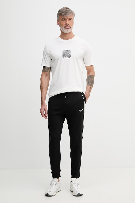 Armani Exchange tričko pánske bavlnené XM002230.AF12308 béžová SS26