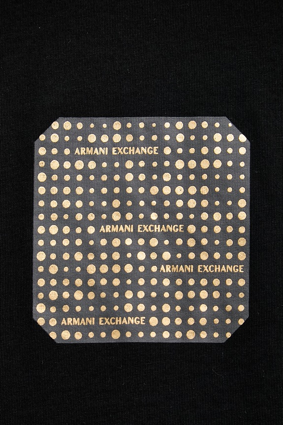Armani Exchange tričko pánske bavlnené XM002230.AF12308 čierna