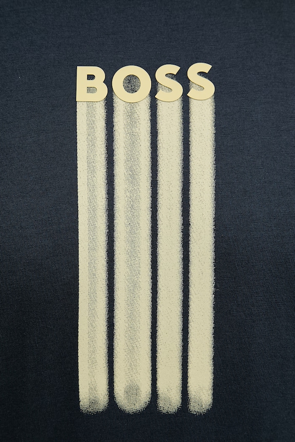 BOSS Orange pánsky bavlnený 50561850 tmavomodrá