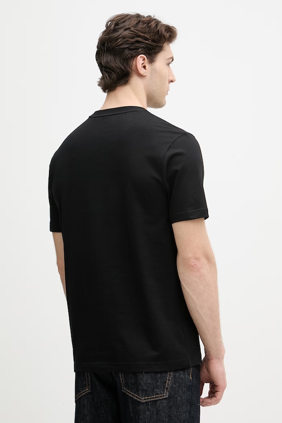 Îmbrăcăminte BOSS Orange tricou bărbătesc din bumbac 50561861 negru