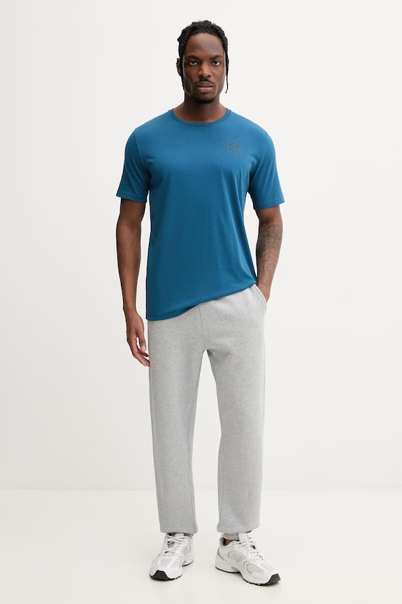 Under Armour t-shirt ανδρικό με βαμβάκι Radial 6009264 σκούρο μπλε SS26