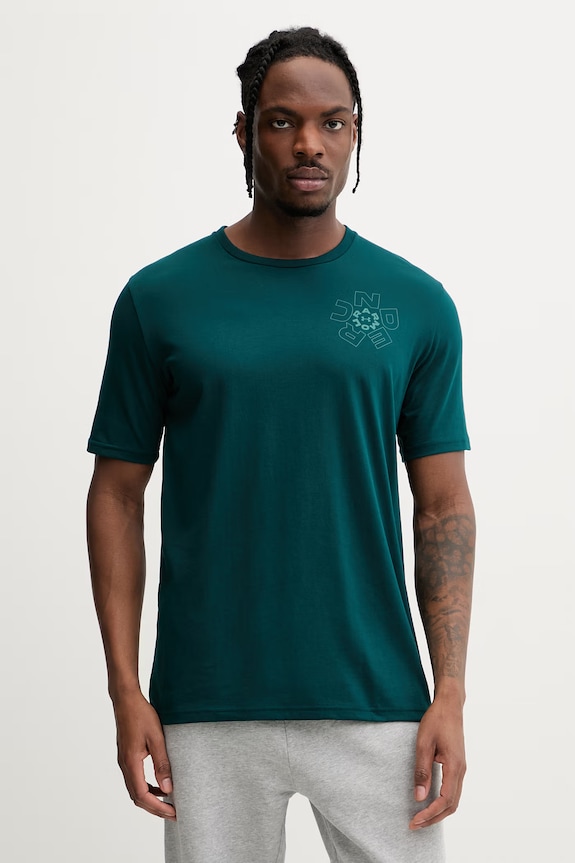 Ρούχα Under Armour t-shirt Ανδρικό βαμβακερό Radial 6009264 πράσινο