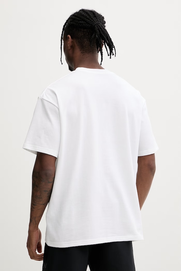 Odzież Under Armour t-shirt męski z bawełną HWT SPORTS 6009268 biały