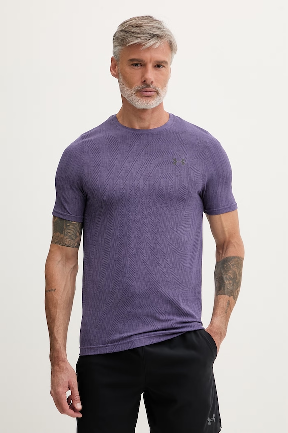 Under Armour t-shirt γυμναστικής ανδρικό Vanish κανονικό μωβ 6010603