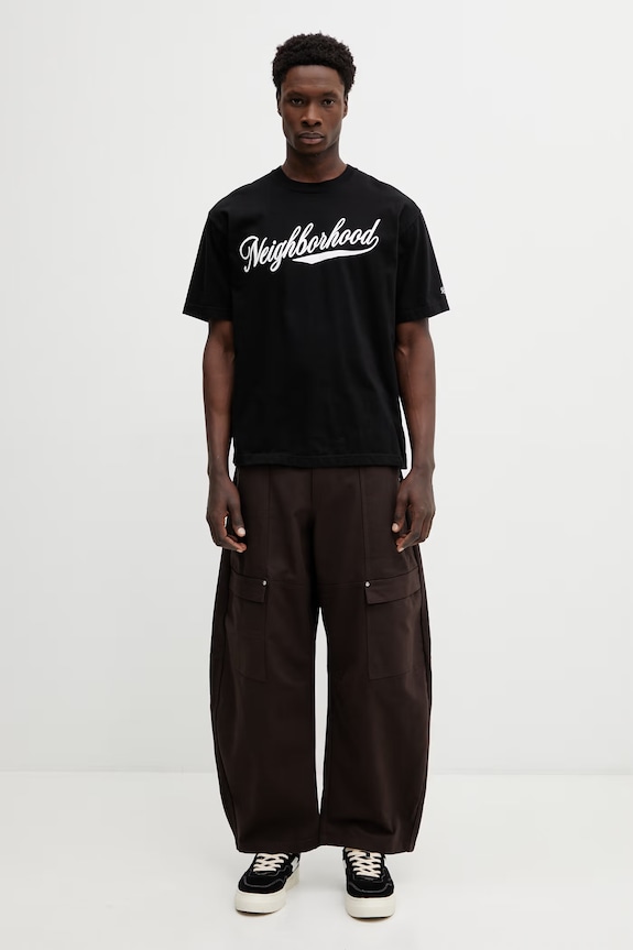 Bavlnené tričko NEIGHBORHOOD TEE SS.2 čierna 252PCNH.ST02