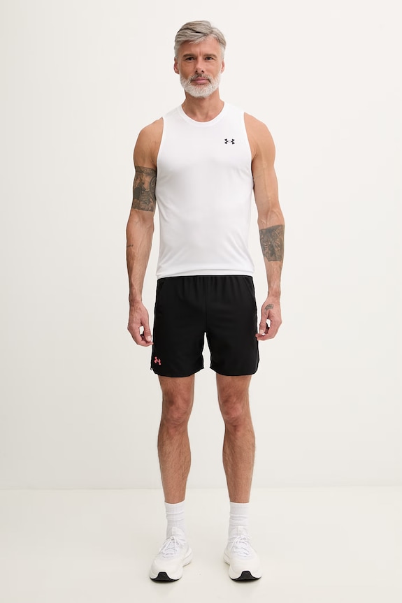 Under Armour αθλητική μπλούζα ανδρική Tech Tank 1382795 λευκό SS26