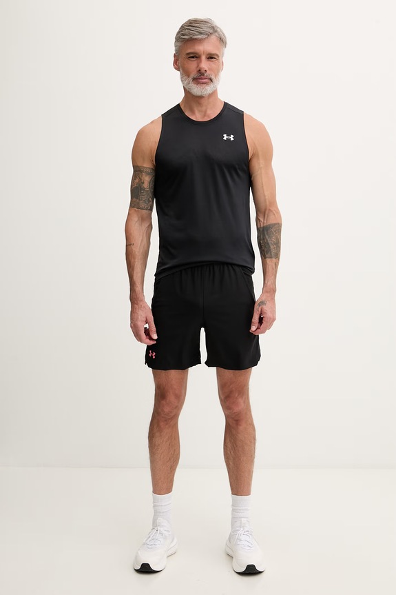 Under Armour αθλητική μπλούζα ανδρική Tech Tank 1382795 μαύρο SS26