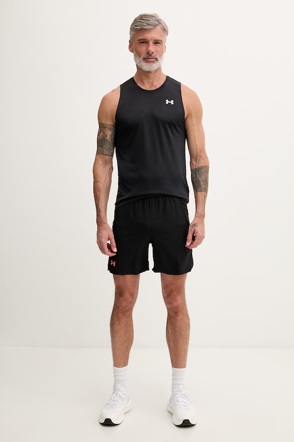 Under Armour αθλητική μπλούζα ανδρική Tech Tank 1382795 μαύρο SS26