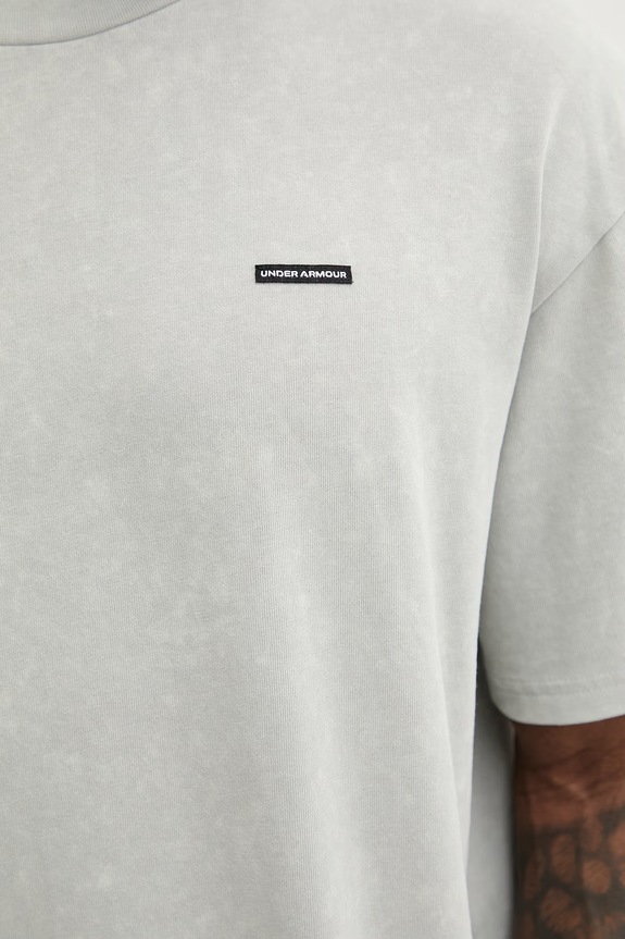 Under Armour T-shirt Ανδρικό με βαμβάκι 1389147 γκρί
