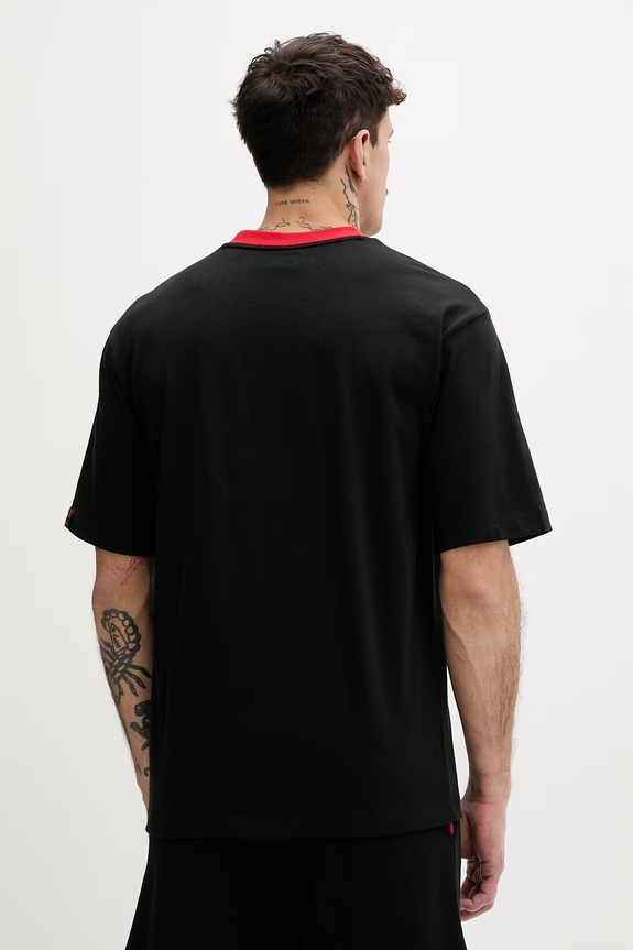 Odzież HUGO t-shirt męski bawełniany Dedril_RB 50559670 czarny