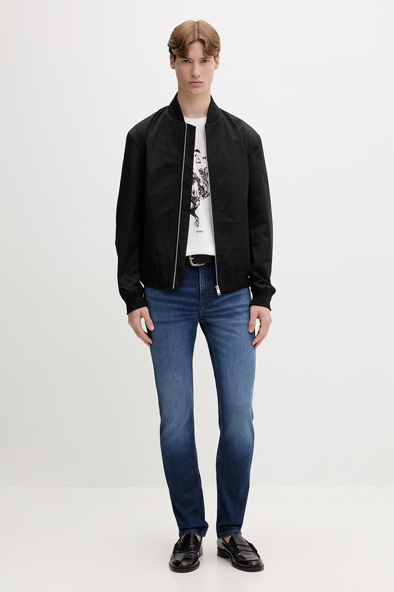 HUGO tricou pentru bărbați, din bumbac Duhorse 50557684 alb SS26