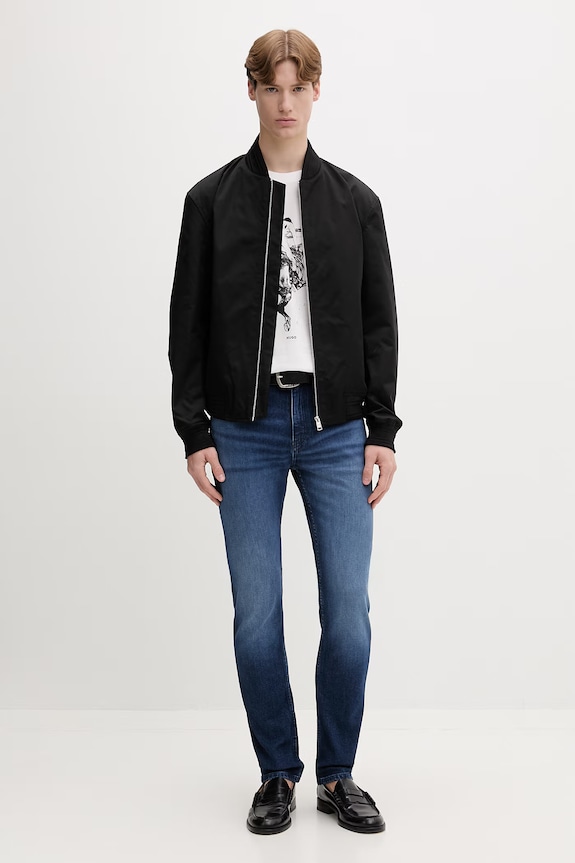 HUGO tricou pentru bărbați, din bumbac Duhorse 50557684 alb SS26