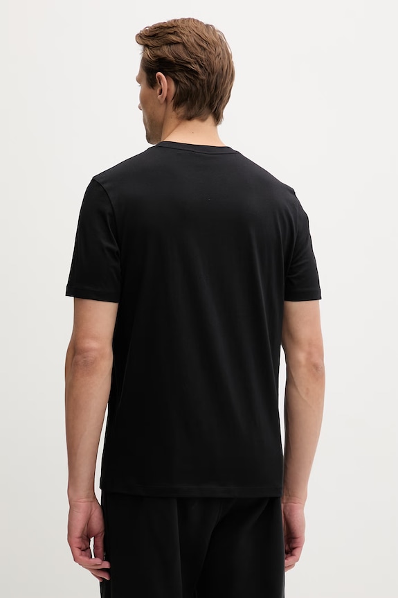 Ρούχα HUGO t-shirt ανδρικό βαμβακερό Duhorse 50557684 μαύρο
