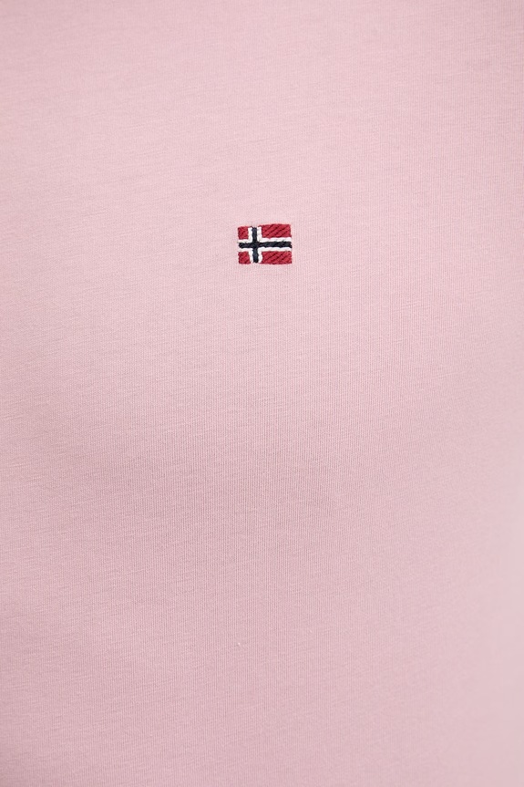 Napapijri tricou din bumbac SALIS NP0A4H8DP1T1 roz