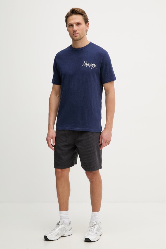 Napapijri T-shirt męski bawełniany S-ELIOR NP0A4HZYB2Q1 granatowy SS26