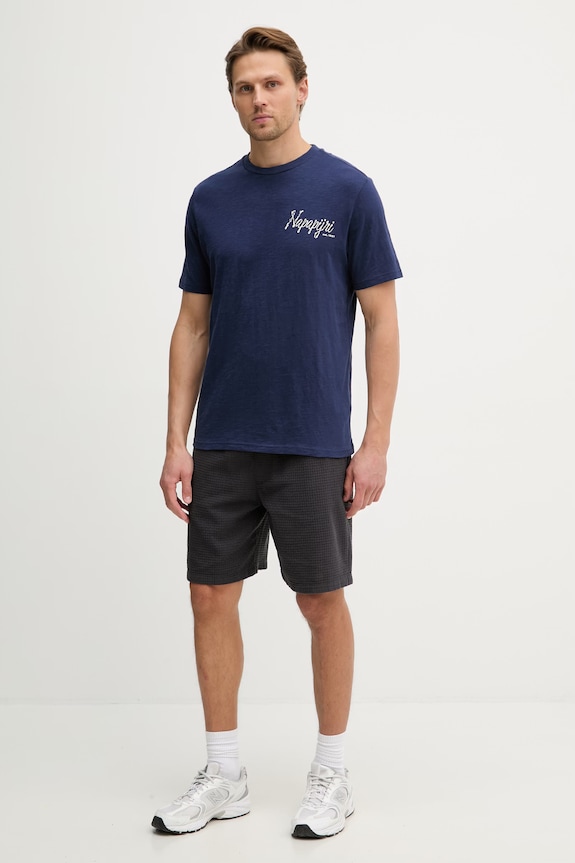 Napapijri T-shirt męski bawełniany S-ELIOR NP0A4HZYB2Q1 granatowy SS26