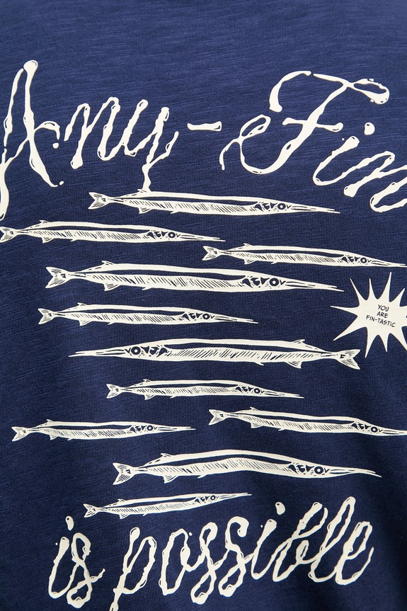 Napapijri T-shirt męski bawełniany S-ELIOR NP0A4HZYB2Q1 granatowy