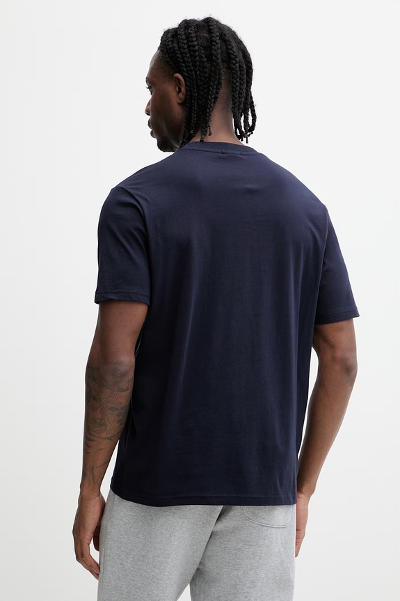 Ρούχα Βαμβακερό μπλουζάκι Napapijri SMALL BOX NP0A88TR1761 σκούρο μπλε