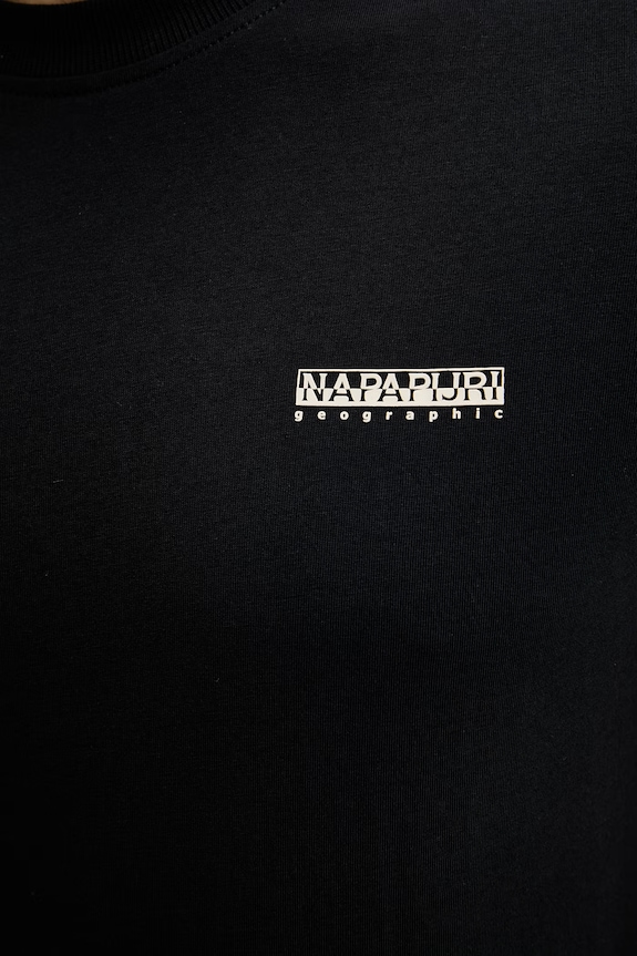Napapijri tricou bărbătesc bumbac SMALL BOX NP0A88TR9411 negru