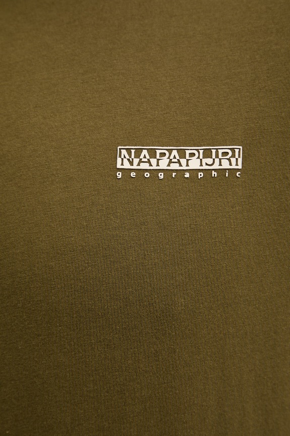 Napapijri t-shirt Ανδρικό βαμβακερό SMALL BOX NP0A88TRG3A1 πράσινο