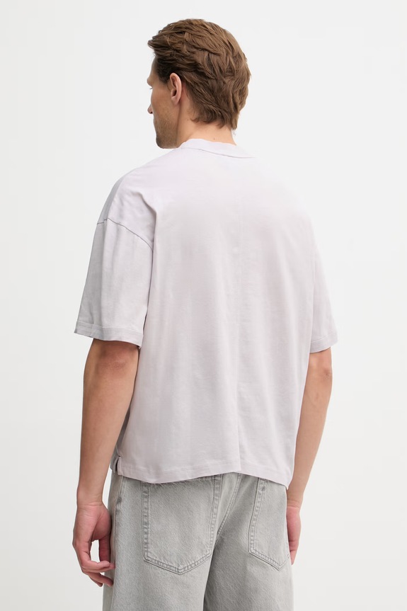 Odzież HUGO Blue T-shirt męski bawełniany Nohacrop 50556406 fioletowy