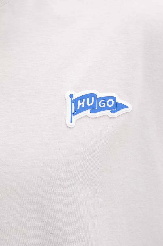 Bavlnené tričko Hugo Blue Nohatio 50556411 fialová