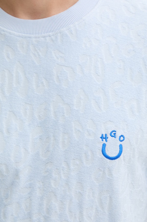 HUGO Blue tričko pánske bavlnené Nagutee 50557808 modrá