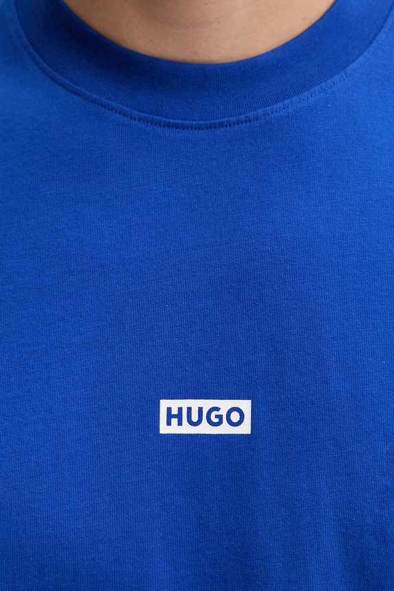 HUGO Blue tričko pánske bavlnené Nalono_F 50560732 modrá