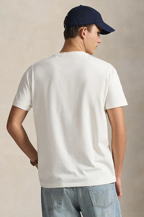 Pamučna majica Polo Ralph Lauren JERSEY-SSL-TSH 710981136504 bijela SS26