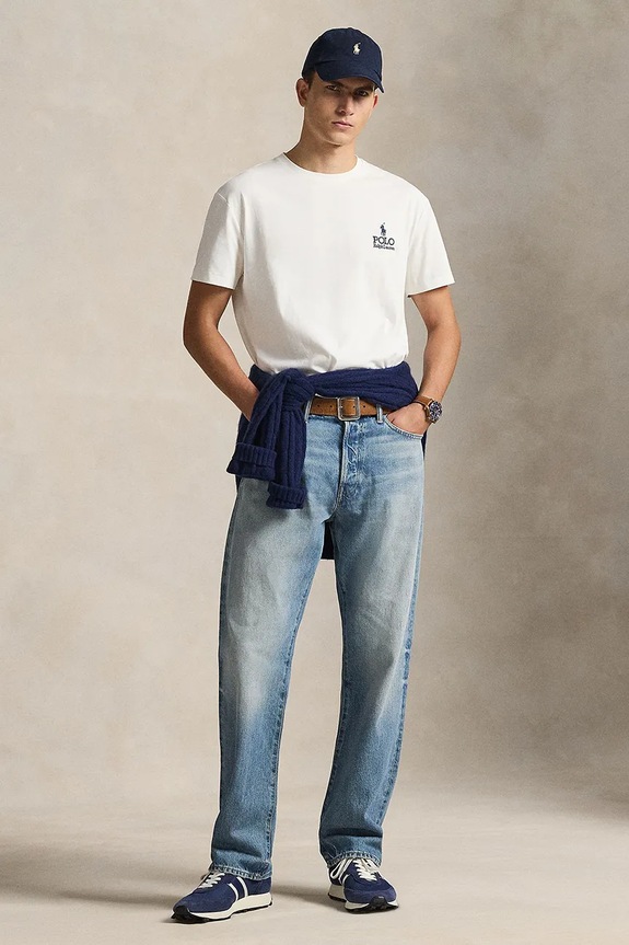 Odjeća Pamučna majica Polo Ralph Lauren JERSEY-SSL-TSH 710981136504 bijela