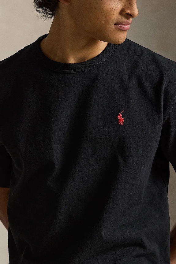 Polo Ralph Lauren cotton t-shirt JERSEY-KNT-T-SHIRT black 710A12979001