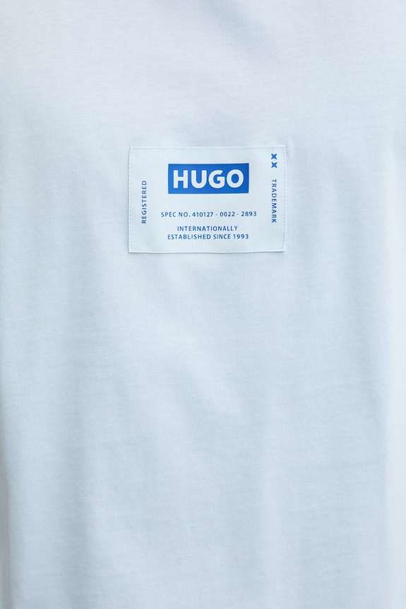 HUGO Blue top męski bawełniany Nurazak 50557812 niebieski