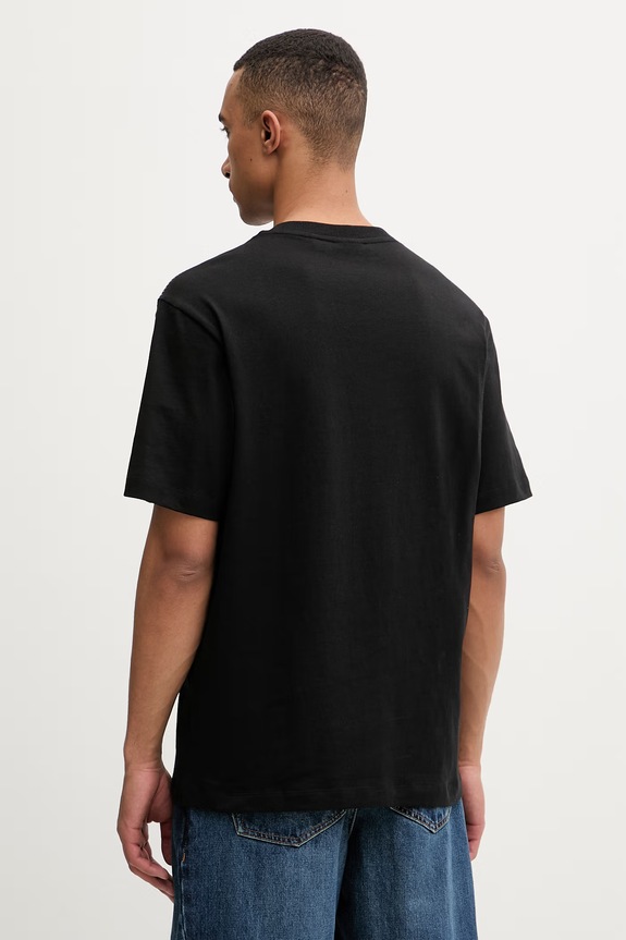 Odzież HUGO T-shirt męski bawełniany Darro 50556577 czarny