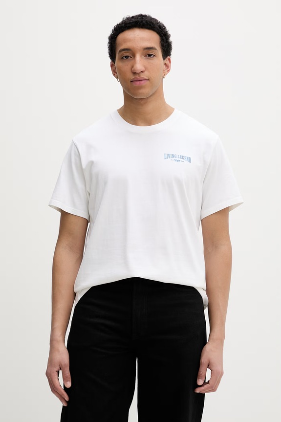 Oblačila Levi's kratka majica moška bombažna RELAXED FIT TEE 16143.2377 bela