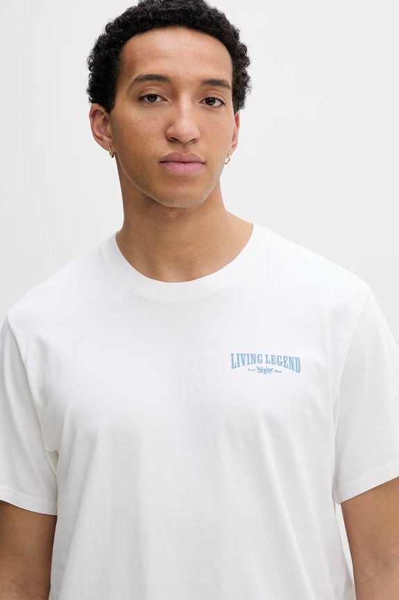 Levi's kratka majica moška bombažna RELAXED FIT TEE bela 16143.2377