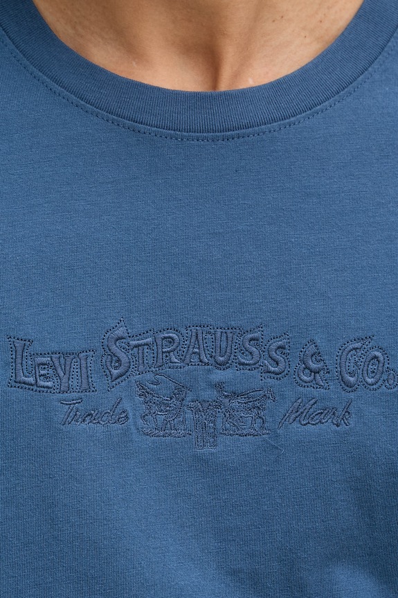 Levi's t-shirt da uomo in cotone RELAXED FIT TEE blu 16143.2379