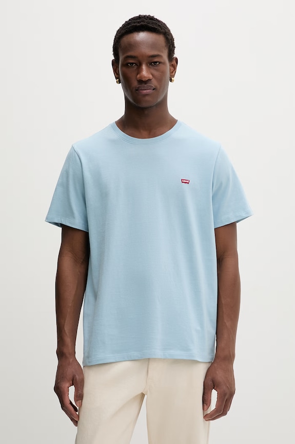 Levi's t-shirt męski bawełniany SS ORIGINAL HM niebieski 56605.0304