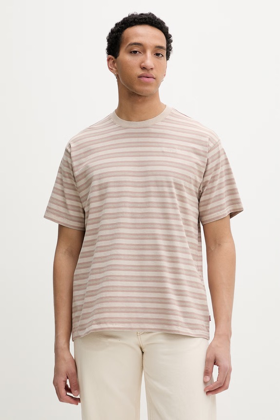 Levi's t-shirt ανδρικό βαμβακερό RED TAB VINTAGE μπεζ A0637.0190