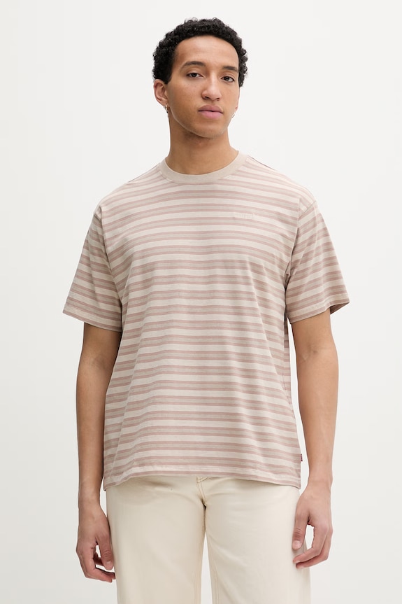 Levi's t-shirt ανδρικό βαμβακερό RED TAB VINTAGE μπεζ A0637.0190