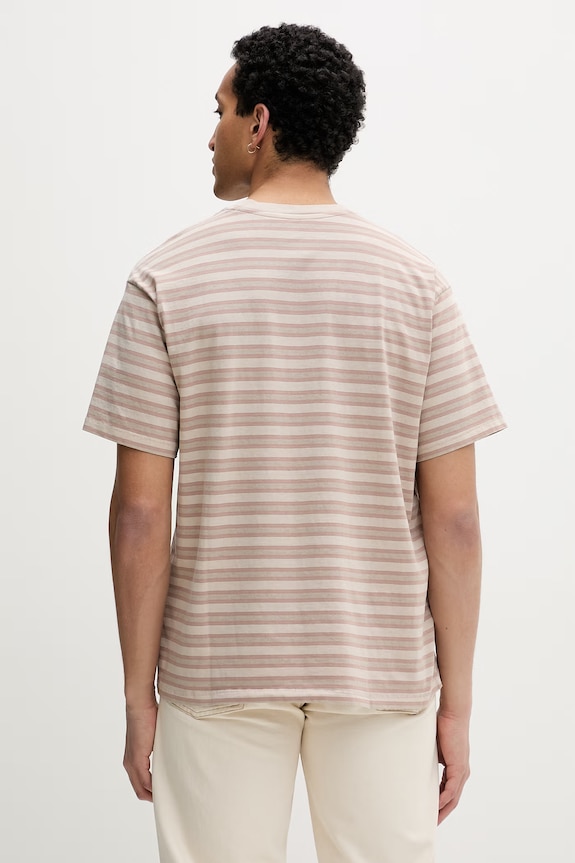 Ρούχα Levi's t-shirt ανδρικό βαμβακερό RED TAB VINTAGE A0637.0190 μπεζ