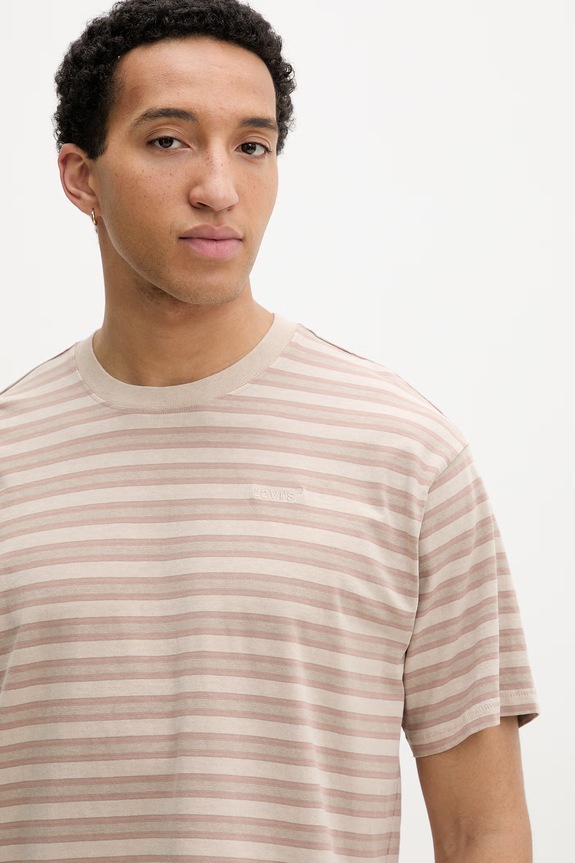 Levi's t-shirt ανδρικό βαμβακερό RED TAB VINTAGE μπεζ A0637.0190