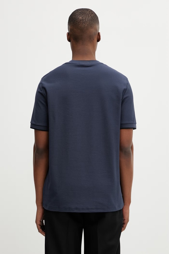 Oblečenie Bavlnené tričko Fred Perry M2395 tmavomodrá