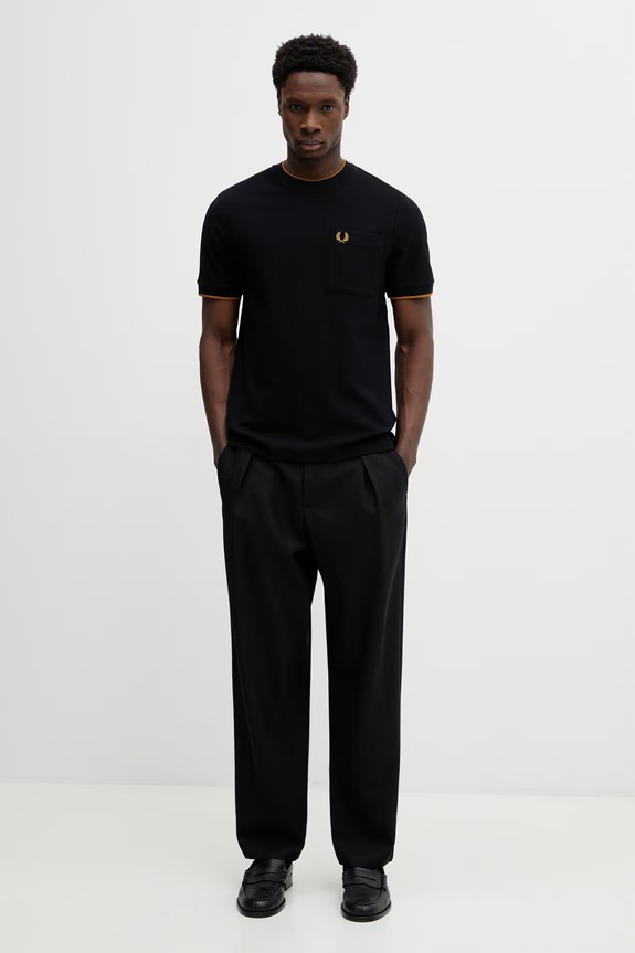 Fred Perry cotton t-shirt M2395 black